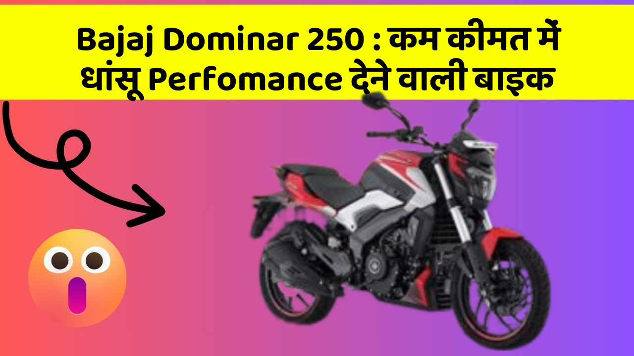 Bajaj Dominar 250: कम कीमत में धांसू Perfomance देने वाली बाइक