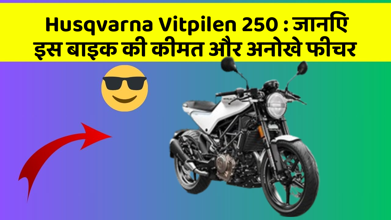 Husqvarna Vitpilen 250 : जानिए इस बाइक की कीमत और अनोखे फीचर